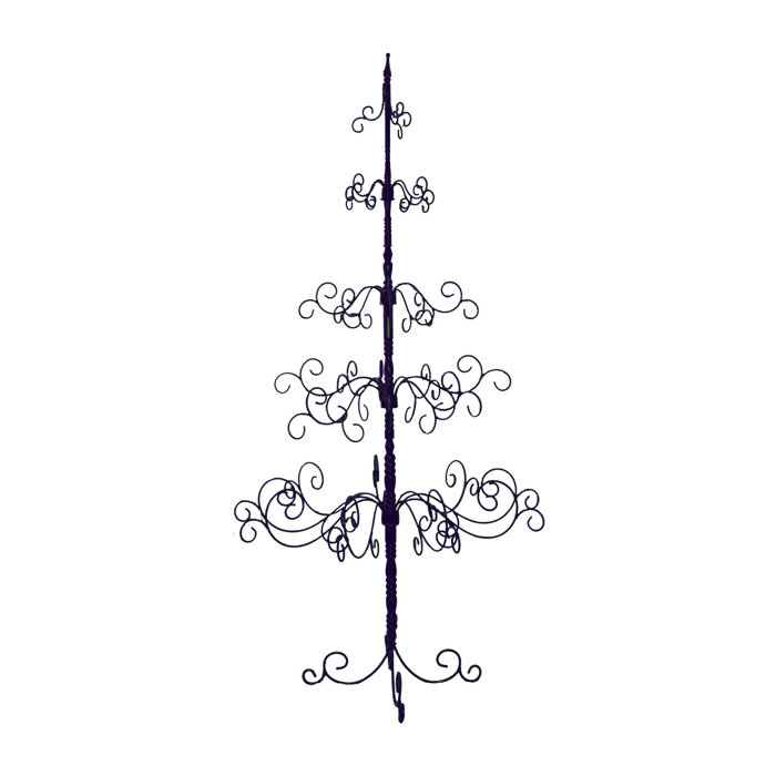 The Holiday Aisle® 7' Black Artificial Christmas Tree & Reviews Wayfair